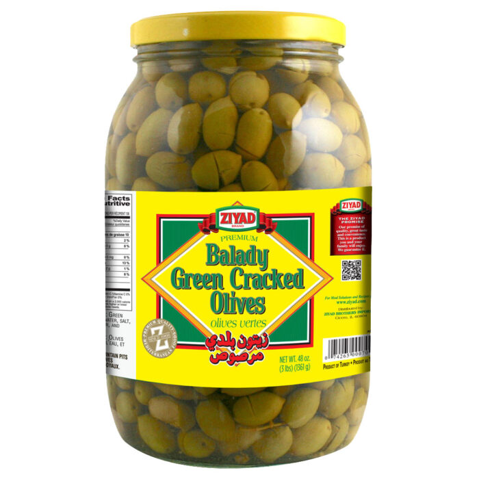 Ziyad Balady Green Cracked Olives